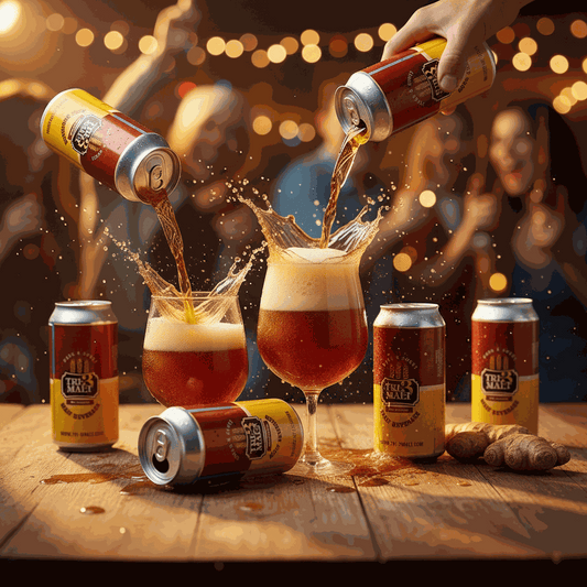 Six-pack of Bentix TRI-3 Malt Drink bottles featuring original malt flavor in clear bottles with red caps.